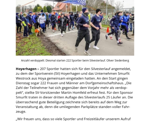 Silvesterlauf Hoyerhagen 2024