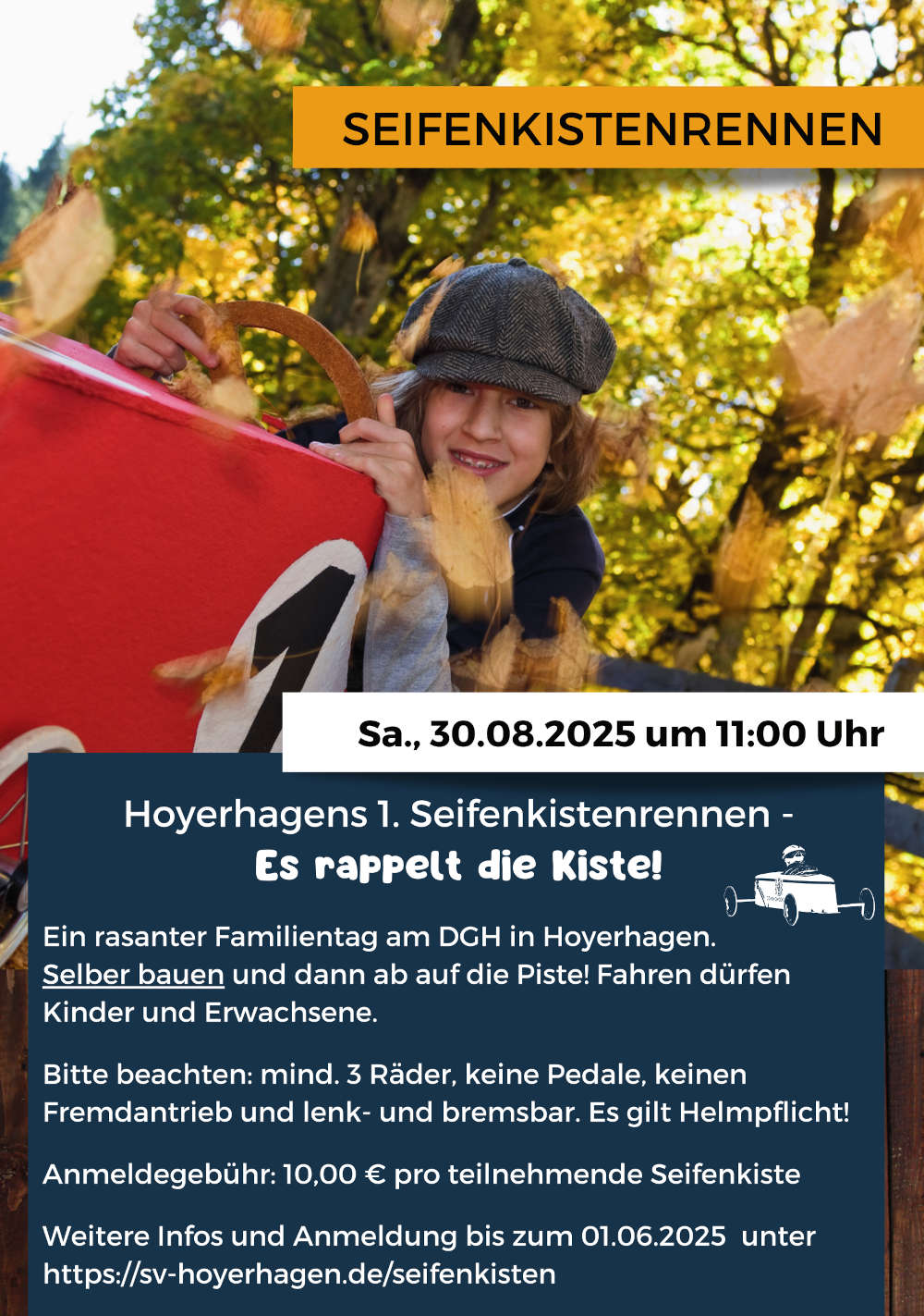 Hoyerhagens 1. Seifenkistenrennen - Es rappelt die Kiste!